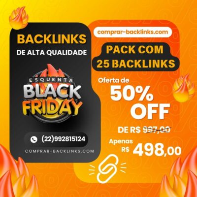 Comprar BackLinks Pack com 25