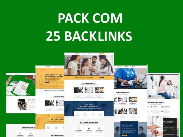 BackLinks Pack com 25