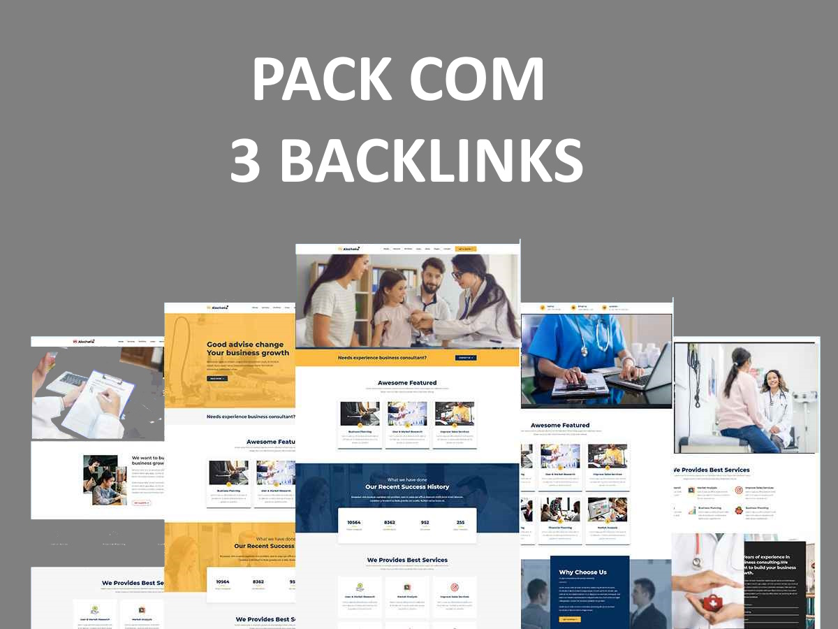 Pack com 3 backlinks