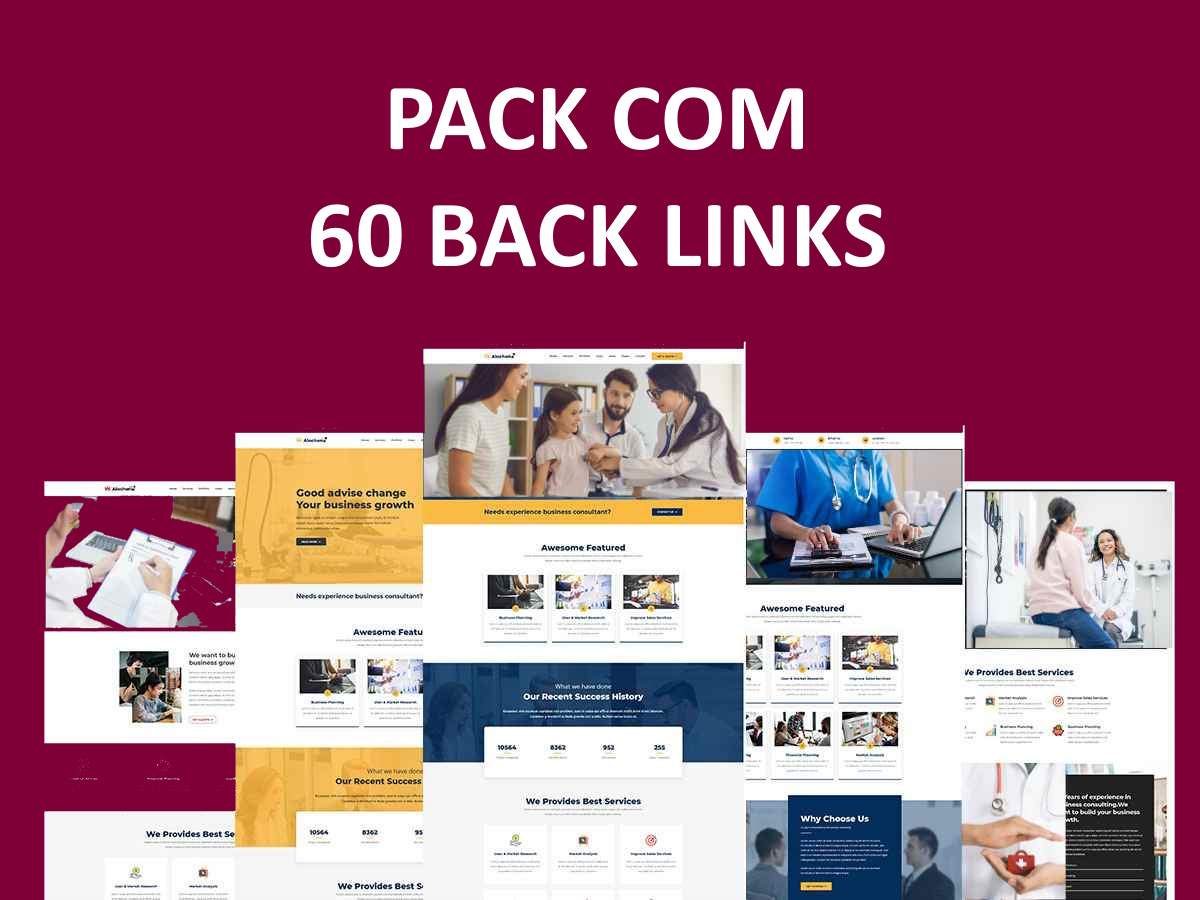 Pack com 60 backlinks