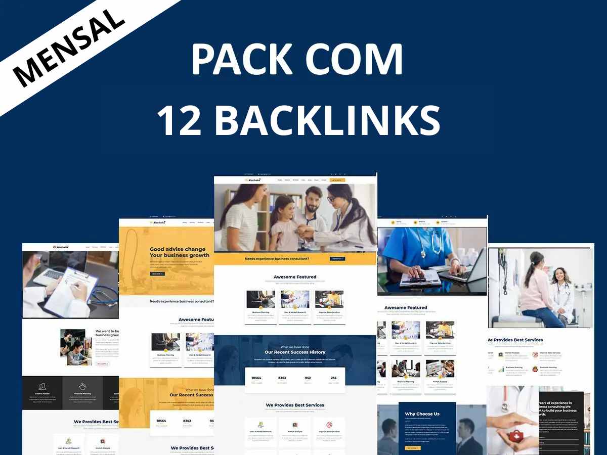 pack 12 backlinks plano mensal