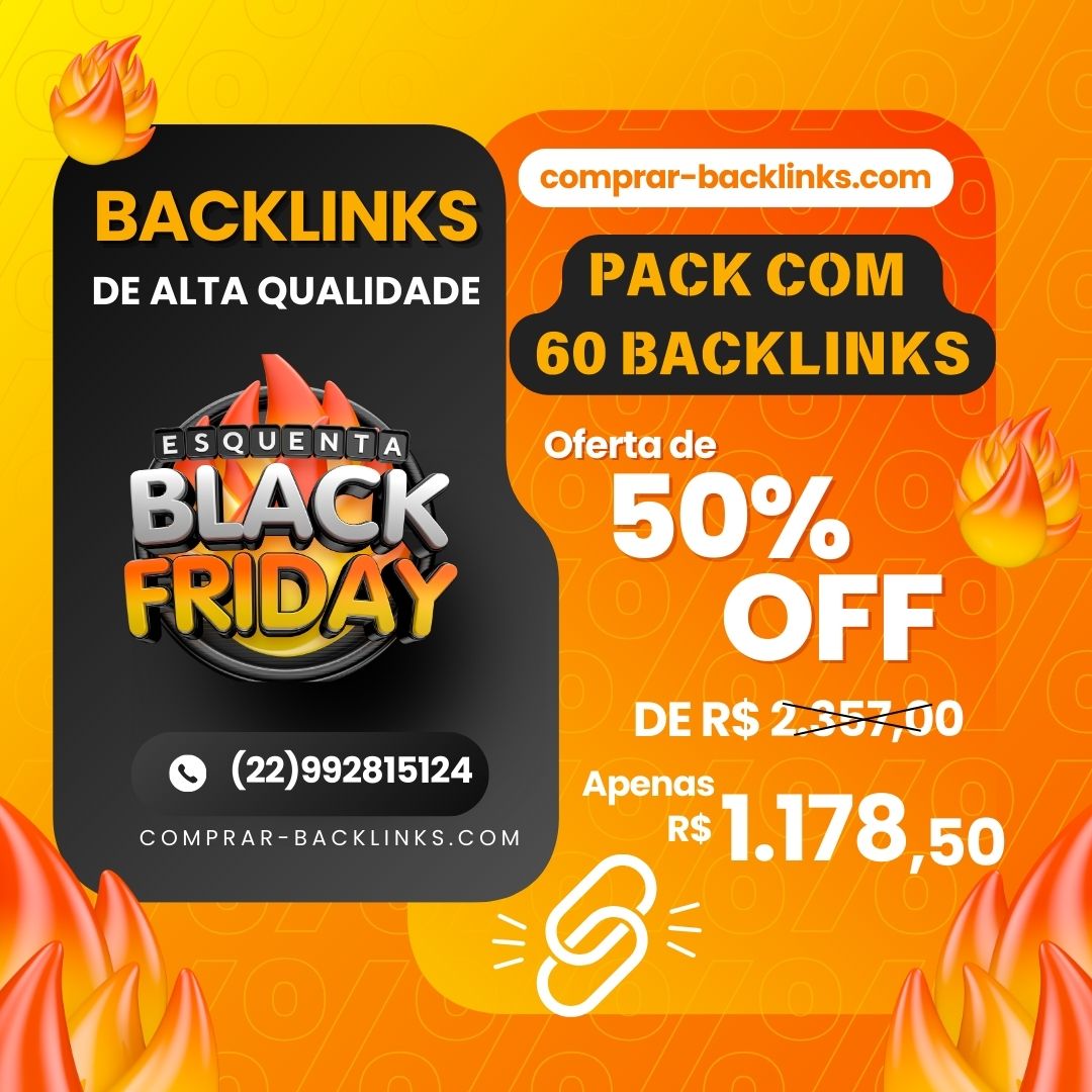 Comprar BackLinks Pack com 60